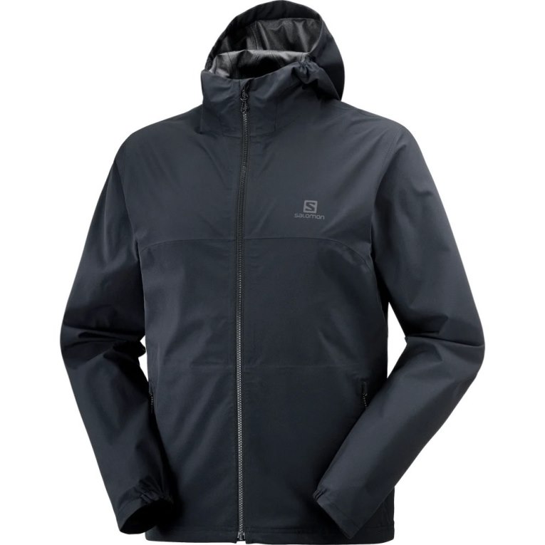 Salomon Essential Waterproof 2.5 L Men's Shell Jackets Black | CA 64F27
